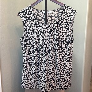 Jones Studio Black and Cream Women's Top